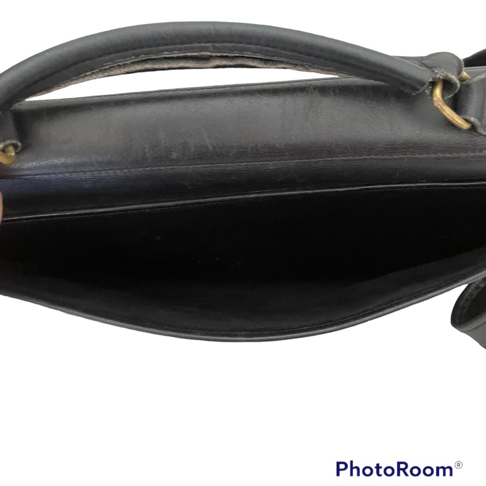 Vintage Laura USA Black Leather and Brass Briefcase Bag - Picture 7 of 12